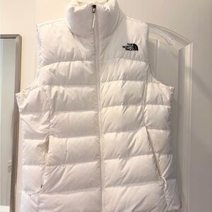 The North Face White Puffer Vest